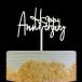 OIXCMNJQ happy Anniversary кекс topa- брак память день, фирменный память день, день рождения память party украшение сопутствующие товары, зеркало серебряный акрил 