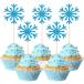  snow хлопья капкейк topa-50 шт elegant blue g Ritter зима дыра . снег. женщина . Thema snow хлопья капкейк pick зима wonder Land новый 