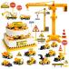 HERCOCCI строительство для кекс topa-, экскаватор tower капкейк topa- бульдозер Backhoe транспорт дорога опознавательный знак кекс оборудование орнамент машина оборудование орнамент строительство день рождения party сопутствующие товары 