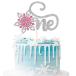 Rsstarxi 1 упаковка snow хлопья one кекс topa- розовый snow хлопья 1 лет. день рождения кекс украшение зима дыра . снег. женщина . самый первый. .