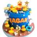  желтый Duck кекс topa- Raver Duck кекс украшение Raver желтый a Hill. день рождения party украшение симпатичный little a Hill капкейк topa