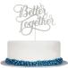 AMINJIE Better Together кекс topa- свадебный душ,Mr and Mrs, свадьба party украшение, двусторонний si