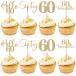 60 anniversary commemoration капкейк topa- Gold g Ritter 60 лет. день рождения капкейк pick 60 лет. день рождения . брак память день. кекс party украшение go