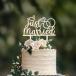 Just Married кекс topa-? из дерева &amp; серебряный g Ritter свадьба кекс украшение новый . новый . для свадьба, память день, свадебный автомобиль 