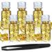  еда для Gold leaf 6 шт, еда для Gold хлопья Gold leaf кекс украшение выпечка Gold колесо украшение, десерт стейк украшение k
