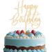 �S�[���h Happy Birthday �P�[�L�g�b�p�[ - �S�[���h�~���[ �A�N���� �o�[�X�f�[�P�[�L�g�b�p�[�A�n�b�s�[�P�[�L�f�R���[�V���� (YaK
