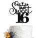  сладкий 16 кекс topa-, Crown Thema -16 лет. день рождения party, Princess девушка 16/ день рождения память свадьба party украшение сопутствующие товары -bla
