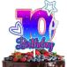  гимнастика кекс topa- девушки 10 лет Happy Birthdayf "губа" украшение, гимнастика игрок день рождения party язык b кольцо, вращающийся декоративный элемент re-si