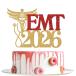 EMT 2026 кекс topa-,EMT. индустрия оборудование орнамент, сестринское дело .. сырой . человек, уход ., поздравляю,2026 медицинская помощь сестринское дело .. индустрия party украшение ( Gold .