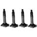 ENA Set of 4 Ignition Coil Pack Compatible with Scion IQ Base Hatchback L4 1.3L Replacement for C1840 UF663
