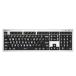 LogicKeyboard X-LargePrint White on Black - Mac ALBA Keyboard