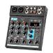 Bomaite BQ4 portable Audio Mixer, USB Sound Board Console System, Interface 4 Channel Digital USB Bluetooth MP3 Computer Input 48V Phantom Power Stere