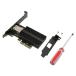 SHYEKYO PCIe Network Card, 10G Network Wake Up Ethernet Network Adapter Black Multifunctional Heat Dissipation for Office