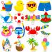 sa Marvie chi капкейк topa- Hello summer party украшение бассейн party Hello summer день рождения капкейк pick summer party кекс to