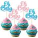 Gyufise 24 шт Oh baby капкейк topa- розовый Blue Ribbon g Ritter baby душ капкейк pick . другой .. cup 