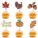 UXYOKM Thanksgiving капкейк topa- Kirakira клен leaf индюк тыква капкейк pick осень осень .. Thema baby душ ki