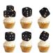 18 шт черный Gold g Ritter кости десерт капкейк topa- pick Jack pot азартная игра доллар Thema оборудование орнамент сопутствующие товары мужчина 