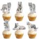 18 шт белый g Ritter Tiger десерт капкейк topa- pick животное король Thema оборудование орнамент сопутствующие товары baby душ свадьба память день - 