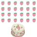  розовый клубника капкейк topa- Mini клубника капкейк pick сладкий фрукты baby душ день рождения свадьба party baby душ summer 