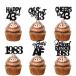 18 шт черный g Ritter Happy 43rd десерт капкейк topa- pick 1982 год с. поверхность белый легенда Thema оборудование орнамент сопутствующие товары мужчина женщина 