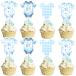 Rsstarxi 36 шт упаковка baby душ капкейк topa- blue star baby костюм для мальчика капкейк pick . другой .. Thema красный .
