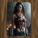 [ wonder u- man ] фильм постер фильм постер metal автограф жестяная пластина табличка интерьер смешанные товары . часть магазин . магазин балка украшение предмет 