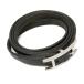  Hermes (Hermes)apiIII короткое колье кожа, metal браслет серебряный, черный 