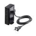  Elecom AC зарядное устройство настольный много порт 60W USB-A порт ×10 USB зарядное устройство USB-A 10 порт всего 60W продольный . ширина класть соответствует черный EC-ACD04BK