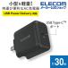  Elecom Note PC для AC адаптор USB Power Delivery 30W AC зарядное устройство Type-C x1 USB зарядное устройство USB Power Delivery засвидетельствование 30W USB-C черный IACDC-PD2130BK