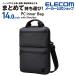 Elecom ноутбук кейс 14.0 inch плечо ремень имеется внутренний сумка Note PC кейс сумка утилизация материалы вертикальный черный IBM-IBHCV14NBK