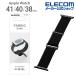  Elecom Apple Watch для 41 40 38mm ткань частота Apple часы AppleWatch 41 40 38 частота ткань черный AW-41BDFBBK
