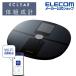  Elecom e прозрачный измеритель состава тела Wifi подключение соответствует смартфон синхронизированный весы черный IHCS-WFS03BK