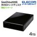  Elecom установленный снаружи HDD SeeQVault Desktop Drive USB3.2 (Gen1) 3. 5 дюймовый установленный снаружи жесткий диск HDD установленный снаружи HDD черный 4TBIELD-QEN040UBK/E