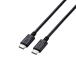  Elecom USB Type-C кабель 1.0m USB Power Delivery соответствует 100W Type-C to Type-C c-c модель c стандартный 1.0m черный MPA-CC5P10BK ликвидация запасов 