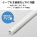 �G���R�� �Ǘp���[�� �t���b�g���[�� ����1m ��21mm �P�[�u���J�o�[ �z���J�o�[ 1m�e�[�v�t 21mm �z���C�g  LD-GAF2MWH �֘A�摜4