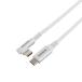 �G���R�� Type-C�P�[�u�� Type-C to Type-C 1.0m USB Power Delivery�Ή� �ő�60W USB2.0 �Б�L�� �z���C�g  MPA-CCECL10WH