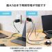 �G���R�� �m�[�gPC�p AC�A�_�v�^�[ USB Power Delivery 67W AC�[�d�� C�~2+A�~1 USB�[�d�� Type-C �~2 USB-A �~1 �X�C���O�v���O �u���b�N  EC-AC10367BK �֘A�摜5