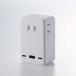  Elecom USB ответвление разветвитель розетка прямой ..67W A×1+C×2 AC×3. волна пыль предотвращение shutter прямой ..180 раз swing белый ECT-43-3AC2WH