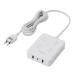  Elecom разветвитель USB ответвление USB имеется код ответвление 2.5m 8.20W. волна пыль предотвращение shutter 180 раз swing белый ECT-44-8A2C25WH