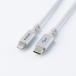  Elecom USB Type-C to Lightning кабель USB Type-C - Lightning кабель USB2.0 60W высокая прочность USB Power Delivery соответствует высокая прочность 1.0m белый MPA-CLECS10WH