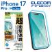  Elecom iPhone 17 Pro для тонировка стёкол пленкой D3O супер усиленный голубой свет cut iPhone17 Pro стекло жидкокристаллический защитная плёнка ELECOM PM-A25CFLG3HBL ликвидация запасов 