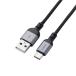  Elecom USB Type-C кабель USB-A - Type-C кабель USB2.0 15W 1.0m нейлон черный ELECOM MPA-ACECAN10BK