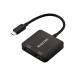 �G���R�� Type-C �f���ϊ� �A�_�v�^ Type-C - HDMI �ϊ��A�_�v�^�[ 2�|�[�g 2�|�[�g 4K60Hz �u���b�N ELECOM AD-C2HDMIBK