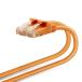 Elecom Cat6 основа LAN кабель Ran кабель интернет кабель кабель Gigabit мягкость кабель 1m orange LD-GPY/DR1