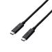  Elecom USB TypeC кабель USB3.1 (TypeC-TypeC) 0.5m черный 0.5m USB3-CCP05NBK ликвидация запасов 