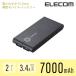 [7000mAh/3.4A�o��]���^&nbsp;���o�C���o�b�e���[&nbsp;�u���b�N��DE-M01L-7034BK&nbsp;�A�E�g���b�g&nbsp;�G���R���킯����