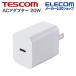 �ƥ����� USB AC�����ץ��� NOGI 20W Type-C��1 �ۥ磻��  TP221A-W