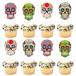 Keaziu 24 шт Halloween капкейк topa- Skull head капкейк pick baby душ Halloween . другой .. First день рождения 