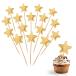 Lnngub Gold Star капкейк topa-50 шт кекс украшение Star кекс topa- капкейк палочка topa- для кекс Star декоративный элемент 