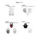 so- ногти SONAIL детали 4 вид из . выбор FY002238-FY002241 Bear Heart Spider .. metal ... Halloween декоративные элементы длинный ногти новый товар бесплатная доставка 